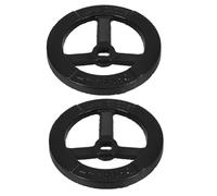 JECOMPRIS Volante de Hierro Fundido para Válvula de Grifo de Agua, 2 Piezas, Rueda Manual Redonda para Hidrantes de Interior, Repuesto Resistente para Sistemas contra Incendios en Entornos