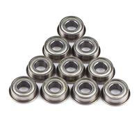 Jectse 10 Piezas Mini Rodamiento, F686zz Mini Rodamiento de Acero Met¨ ¢ LicO, 6 * 13 * 5 Mm de Bolas Con Brida de Bolas Con Brida Doble Wingado