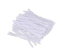 Jectse 100 Bobinas de Encuadernación en Espiral de Plásstico, 9,5 Mm de Diámetro, Capacidad de 75 Hojas, Paso 4: 1, 48 Dientes, PARA PAPEL A4, Tamamo Carta, Rotación de 360 Grados de 360 Grados