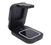 Jectse 3 en 1, Muelle de Noche de Soporte de Cargador Rápido para iOS para Teléfono Android, 15W 10W 7.5W 5W 3W Salida, Plegable, Luz Nocturna Ambiental, ángulo Múltiple
