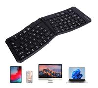 Jectse 80 Teclas Teclado Plegable, Teclado Bluetooth Plegable Portátil para iOS & Android, para Wins y para OS X, Diseño Dividido para Negocios y Viajes