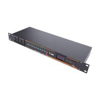 Jectse Acondicionador de Secuenciador de Potencia de 10 Salidas, Regulador de Voltaje del Controlador de Potencia Digital de Audio de Montaje en Rack con Pantalla Digital para (Enchufe de la UE)