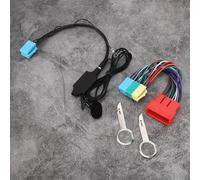 Jectse Adaptador de Audio Bluetooth con Altavoz, Adaptador Auxiliar Estéreo para Coche para A2 A3 8L 8P B5 B6 B7, Conector de Radio de Coche Inalámbrico para Transmisión de Música