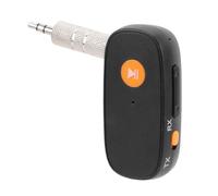 Jectse Adaptador de Audio, Cancelación de Ruido de 3,5 Mm Receptor de Audio Inalámbrico y Transmisor para el Estéreo para el Hogar, Tiempo de Reproducción de 15 H, Llamada a Mano