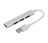 Jectse Adaptador De Concentrador USB Portátil, 1 X USB3.0, 3 X USB2.0, 4 Puertos Extensión USB Puerto Múltiple, para Unidades Flash Discos Duros Móviles