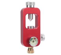 Jectse Adaptador de Recarga de Tanque de Buceo, Adaptador de Tanque de Buceo de Aluminio de 40 MPA y 8 Mm, Equipo de con Manómetro MPA para Cilindro de 0,5 L y 1 L (rojo)