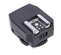 Jectse Adaptador de Zapata para Flash de Cámara, Sincronización de Flash TTL HSS con Puerto de PC de 3,5 Mm, Admite 4 Conexiones de , Base de Elevación Multifuncional para