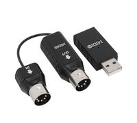 Jectse Adaptador MIDI Inalámbrico, Controlador MIDI a USB Profesional de Baja Latencia de 3 Ms para Sintetizador de Teclado de Piano Digital, con Adaptador USB B, para OS X