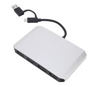 Jectse Adaptador USB C y USB 3.0 a DisplayPort/HDMI Dual 4K, Divisor de Monitor Pantalla Extendida para Monitor Dual 4K@60Hz, Divisor HDMI/DP para Wins 7 8 8.1 10 11, para OS X 10.8