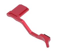 Jectse Ajuste de Empuñadura de Pulgar para X T50, Cubierta de Zapatilla Caliente de Reposo para el Pulgar de la Cámara, Diseño Ergonómico de Aleación de Aluminio con Cubierta de Zapata (Rojo)