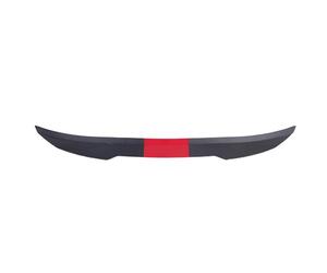 Jectse Alerón Trasero para Coche Ajustable 117-128 Cm | Adhesivo Fuerte para Alerón de Tapa de Maletero ABS para Mantenimiento de Automóviles (Estilo de Fibra de Carbono+Rojo)