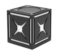 Jectse Altavoz en Miniatura, Controlador de Metal Compuesto de 5 W con Luces RGB, Altavoz Inalámbrico Portátil para Teléfono, Portátil, Tableta, Fiesta en Casa Al Aire Libre (Black)