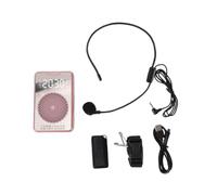 Jectse Amplificador de voz inalámbrico Bluetooth para maestras (Dorado) | Micrófono de Diadema con Correa para Hombro, 4500mAh Recargable, Reducción de Ruido, Portátil