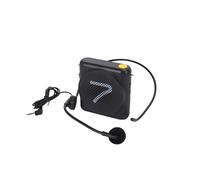 Jectse Amplificador de Voz Portátil con Reducción de Ruido AI, Batería de 23H, Salida de 5W para Enseñar Yoga del Habla con Micrófono con Cable (BLACK)