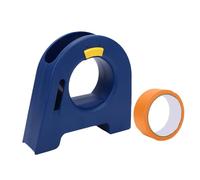 Jectse Aplicador de Pegatinas Adhesivas, Cortador Dispensador de Cinta con Juego de Cinta Adhesiva Naranja, para Recortar el Marco de la Puerta de la Ventana, Crea una Extensión de