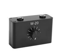 Jectse Atenuador de Control de Volumen de 1/4 Pulgada y 6,35 Mm, Controlador de Señal Mono Estéreo Pasivo para Micrófonos de Instrumentos, con Caja de Aleación de Aluminio y Rueda de