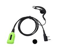 Jectse Auricular de Conversación Bidireccional, Auricular de Doble Clavija en Forma de G con Enchufe de 3,5 Mm y 2,5 Mm, para Radio Bidireccional KPG TH TK Series