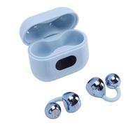 Jectse Auriculares con Traductor de Idiomas AI, Auriculares con Traducción Bluetooth 6.0 en Tiempo Real para 144 Idiomas, Pantalla LED Inteligente, con Traducción de Oído (Blue)