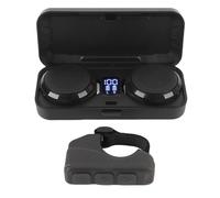 Jectse Auriculares para Casco de Motocicleta con Estuche de Carga | Auriculares Inalámbricos Bluetooth con Control Remoto, Batería de 50H para Deportes Al Aire Libre, esquí y Escalada