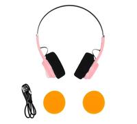 Jectse Auriculares Retro Inalámbricos Bluetooth, con Conexión Multipunto y Controlador de 40 Mm para Juegos y Música (Pink)