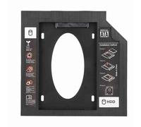 Jectse Bandeja Generala2nd HDD SSD para Computadora Portátil, Ranura para Unidad de CD DVD ROM, Conveniente y Práctica con Espacio de Almacenamiento Adicional