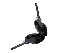 Jectse Bandeo de Panqueques de Doble Cara Partita de Doble Cara, Diseño de Flip de Acero TI sin Recubrimiento de Barra, Multifuncional, Calefacción Uniforme, Experiencia de Cocción, (BLACK)
