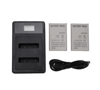 Jectse Batería EN-EL5 y Cargador Dual USB, Paquete de 2, 1600 MAh con Puerto de Carga Dual para CoolPix P530 P520 P510 P100 P500 P80