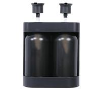 Jectse Bomba Manual a Prueba de Innovación, Boquilla Extendida, Montaje en Pared para el Hogar, Baño, ABS, 2 Cámaras, (Gris Oscuro)