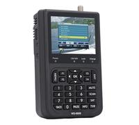 Jectse Buscador de Satélite, Batería de 7.4V 3000 MAh 100-240VAC Soporte de Salida AV Entrada Detector de Señal de Satélite 950-2150 MHz 25-65dbm para Aplicaciones Antenetas (Enchufe de la UE)