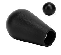 Jectse Cabezal de Bola de Joystick, Superior Ovalado de Estilo Americano con Interfaz M6 para Controlador de Consola de Juegos, Accesorio de Juego de Material ABS (BLACK)
