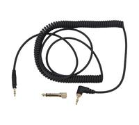 Jectse Cable de Audio de Reemplazo para Auriculares EAHDJ1200, Cable de Sonido de Resorte de Extensión de 140-330 Cm, Enchufe de 3.5 Mm y Convertidor de 6.35 Mm