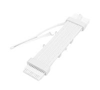 Jectse Cable de Extensión de Fuente de Alimentación para PC ARGB, Tira LED de Silicona Flexible con Efecto de Luz de Meteorito y 16,8 Millones de Colores, para Placa (Controlador SK3 Blanco)