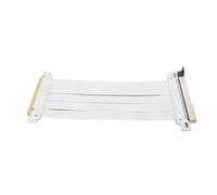 Jectse Cable Elevador Extensor PCIE 4.0 X16 Propiedad de Alto Blindaje, Flexible para Tarjeta Gráfica, Amplia Compatibilidad, Plug and Play, Señal Estable, Diseño de PCB, Alta (White)