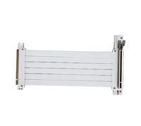 Jectse Cable Elevador PCIE 3,0 X16, Cable de Extensión PCIE 3,0, Puerto de Extensión de Tarjeta Extensor Flexible de Alta Velocidad, Adaptador de 90 Grados para Tarjeta Gráfica (Blanco)