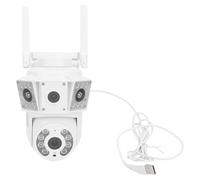 Jectse Cámara de Seguridad, Detección Humana WiFi Cámaras de Seguridad de 2MP de 2MP Soporte 128 G de Almacenamiento de Nube de Memoria para Supermercados (Enchufe de la UE)