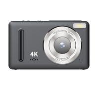 Jectse Cámara Digital 4K 4K de 64MP para Fotografía con Pantalla de 2.4 Pulgadas, Estudiantes de Adolescencia, Cámara de Viaje (Black)