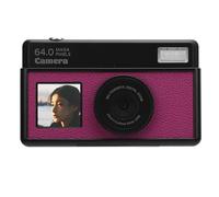Jectse Cámara Digital, 4K 64MP Point and Shoot Camera Digital con Filtros y Luz de Relleno, Zoom de 18x Cámara Pequeña Recargable para Niños Adolescentes para Niños Adultos (Violeta Oscura y Negro)