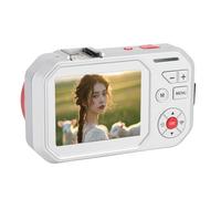 Jectse Cámara Digital de Enfoque Automático 64MP Cámara Portátil de Alta Resolución para Estudiantes y Viajeros Escolares (Silver)