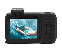 Jectse Cámara Impermeable, Cámara Subacuática de Pantalla Dual 10x Zoom óptico 4K 65MP para Buceo (Black)