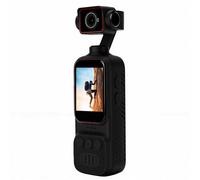Jectse Cámara Vlog Portátil 2K, Cámara de Acción de 12 MP con Pantalla a Color de 2,0 Pulgadas, Rotación de 270°, Lente Gran Angular, Antivibración, para Viajes, Ciclismo, Senderismo,