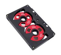 Jectse Carrete de Cinta de Casete a Carrete de Doble Cara 50 Minutos de Tiempo de Grabación para Música Calidad de Sonido Clara Bandas de Músicos Aleación de Aluminio ABS