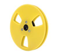 Jectse Carrete de Cinta Vacío de 1/4 y 5 Pulgadas, Material ABS Reemplazo de Buje NAB con Orificio de Viento de 3 Orificios para Grabadora de Cinta de Carrete Abierto Studer (YELLOW)
