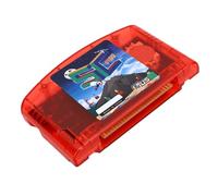 Jectse Cartucho de Juego de Código Abierto Cartucho Flash N64 32 GB 64 MB ROM Carga Automática 23,8 MiB/s 64DD Soporte Tipo C Copia de Seguridad de Guardado Automático con Reloj (rojo transparente)