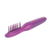 Jectse Cepillo Desenredante Eléctrico Diseño Antiestático Cepillo Desenredante para Cabello Rizado Cabello Liso Ligero Púrpura con Cubierta Protectora