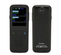 Jectse Comerciante de Voz Inteligente de 138 Idiomas Pantalla Tálil de 2,4 Pulgadas 1 GB de Ram 8 GB de ROM Dispositivo Portátil de Traducción de Idiomas WiFi, Traducción Bidireccional, (Black)