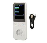 Jectse Comerciante de Voz Inteligente de 138 Idiomas Pantalla Tálil de 2,4 Pulgadas 1 GB de Ram 8 GB de ROM Dispositivo Portátil de Traducción de Idiomas WiFi, Traducción Bidireccional, (White)