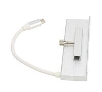 Jectse Concentrador USB C 6 en 1 para OS X AIO PC, Concentrador de Abrazadera Tipo C de 10 Gbps para Computadora de 24 Pulgadas con Ranura para Tarjeta de Memoria, Plug and Play