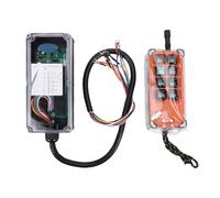 Jectse Control Remoto de Grúa Inalámbrica Industrial, 8 Botones a Prueba de Agua Canal Industrial Elevador Eléctrico Transmisor y Receptor de Interruptor Inalámbrico con Parada de