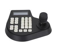 Jectse Controlador de Cámara PTZ Analógico, Teclado de Cámara de Operación Flexible Teclado Estable RS485 Bus 100-240V para Monitor (Enchufe de la UE)