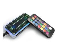 Jectse Controlador de Placa Base de Fan RGB Control Remoto Inalámbrico de Múltiples Colores Inducción de Música